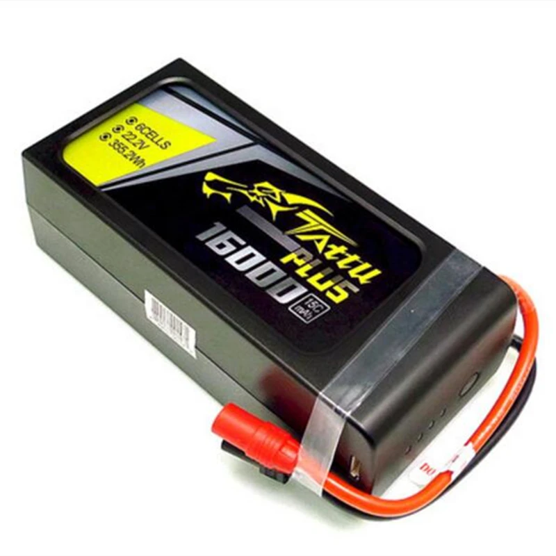 6 шт. батарея Tattu 16000 мАч DIY16000mAh 6S 15C 22 2 V Lipo Plus сельскохозяйственный распылитель