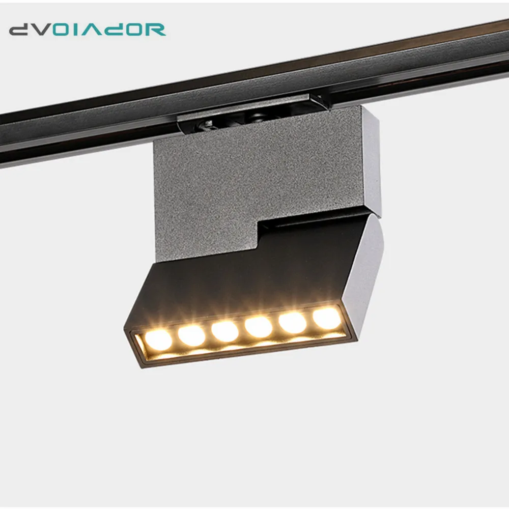 Трек светильник 6 Вт 12 регулируемый светодиодный трек лампа Домашний Светильник