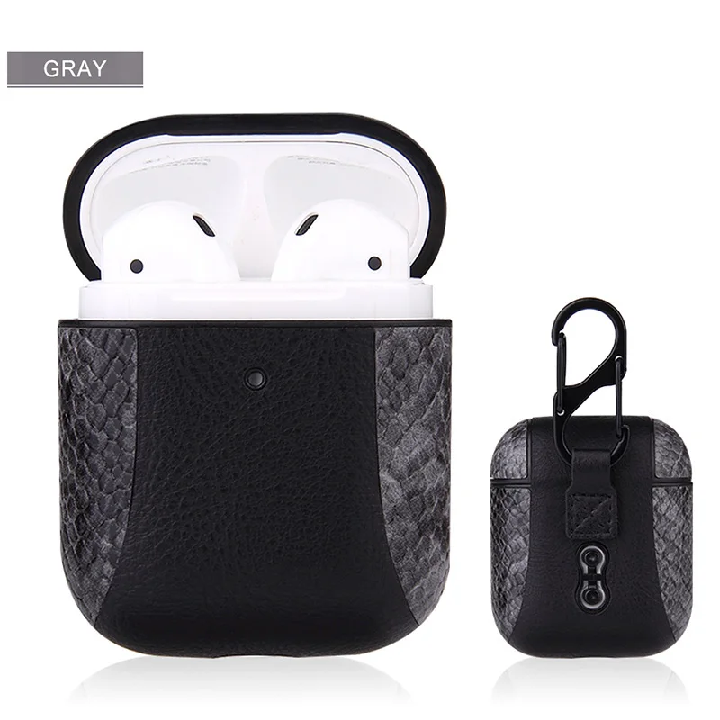 IKSNAIL Airpods Чехлы для Apple Airpod 1/2 кожаный ремешок с пуговицами чехол для наушников Наушники airpods кожаный чехол Аксессуары