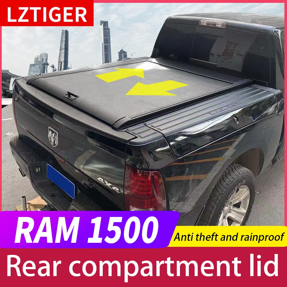 

For Dodge Ram 1500 Accessories Tonneau cover Roller shutter Trunk cover Roller shutter Rear compartment lid Rainproof Guard agai