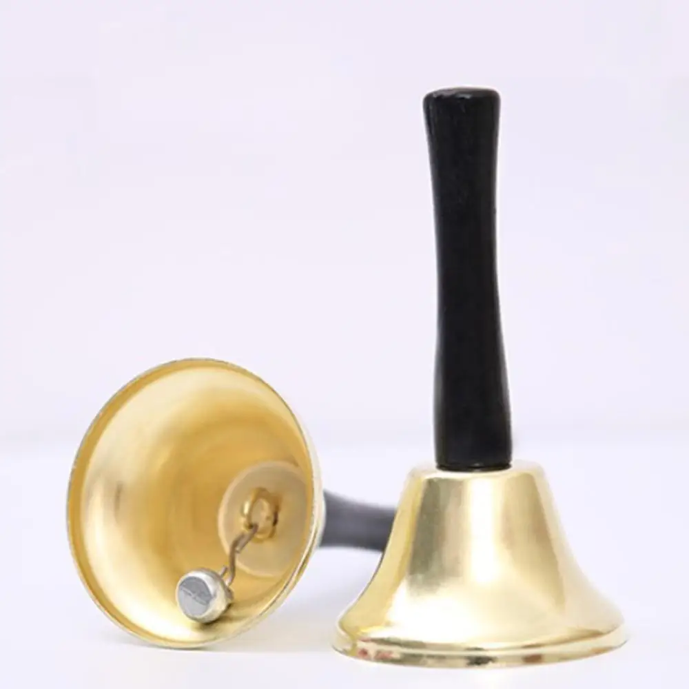 Ручной звонок металлический Рождественский колокольчик Санты Колокольчик для