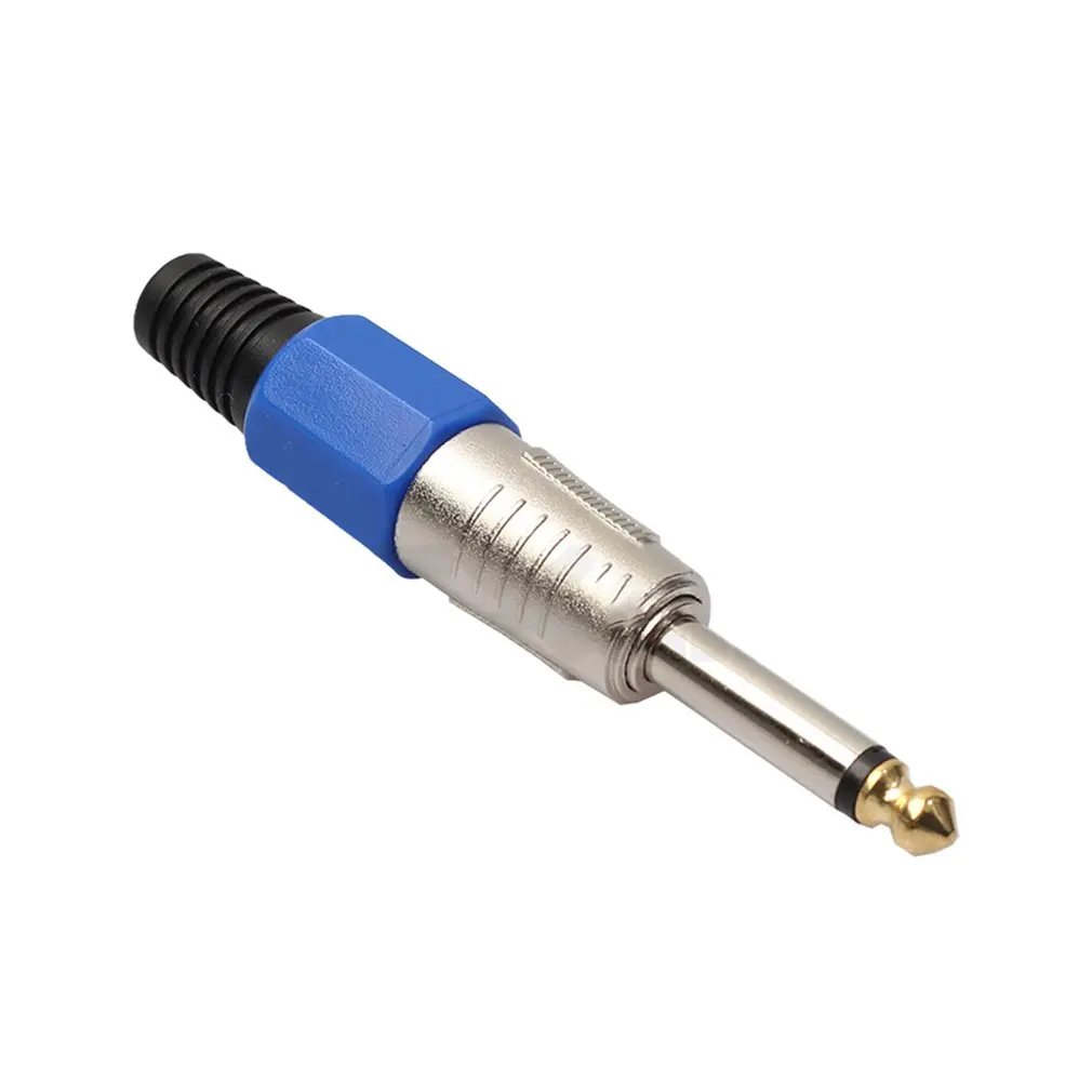 6.35MM Mono stereo Microphone Cable Plug Gold Plated Amplifier Jack 6.5MM Connector | Электроника