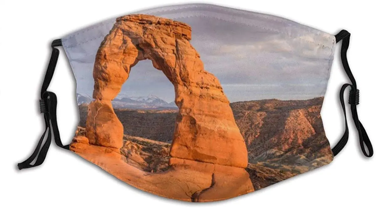 Дизайн маски в национальном парке Юта с принтом наружный мотоциклетный ремень