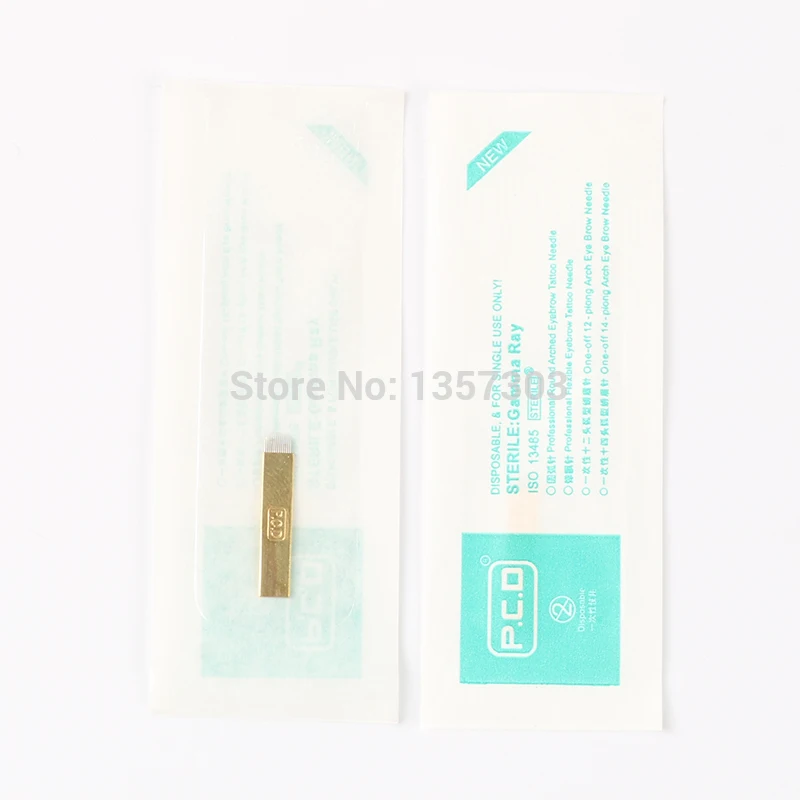 50 шт. U образные иглы для перманентного макияжа|14 needle|needle permanentpcd 14 |