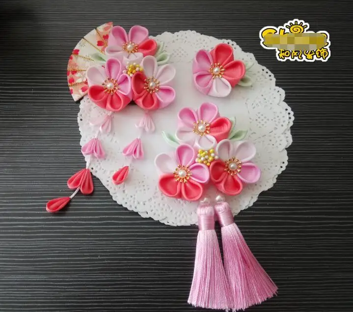 Аксессуары для косплея головной убор ручной работы японское кимоно заколка с