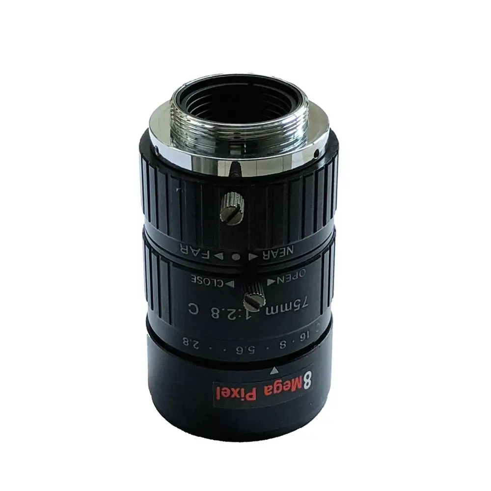 HD 8MP 75mm CCTV CS C крепление объектива Ручной диафрагмы фокуса F2.8 объектив камеры|c mount