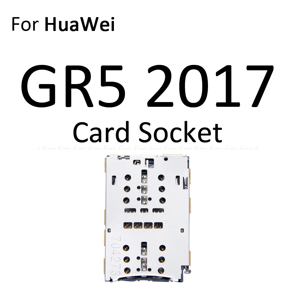 Sim Micro гнездо для sd-карты держатель Слот лоток ридер для Huawei Honor 7X7 S GR5 адаптер контейнер Сменные соединительные детали - Цвет: For GR5 2017 Socket