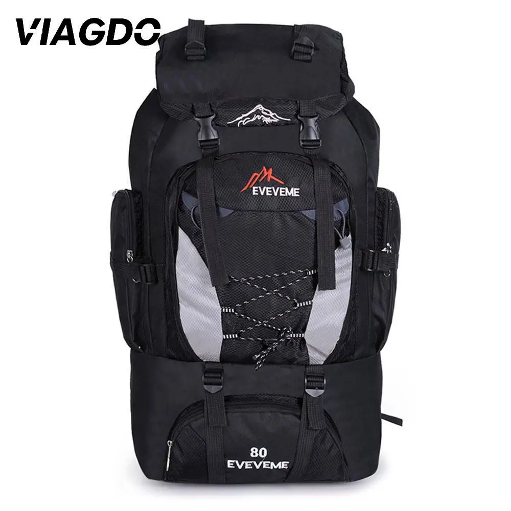80L походные рюкзаки для кемпинга большая уличная сумка рюкзак нейлон суперлегкая