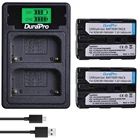 Аккумуляторная батарея 2x1800 мАч NP FM500H + зарядное устройство USB с ЖК-дисплеем и типа C для камеры Sony NP-F550 F570 F770 F750 FM70 QM91D