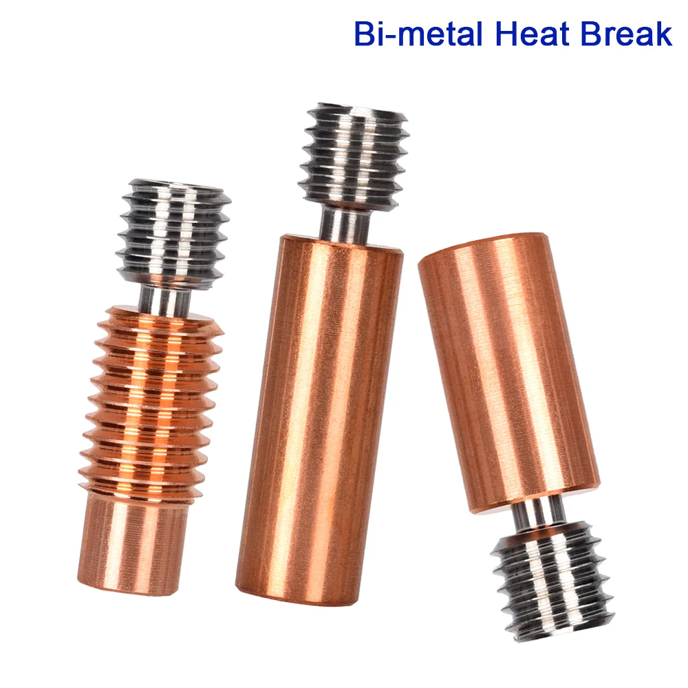 

BIQU Bimetal Heatbreak Ender3 V6 Copper Titanium Alloy Throat For PT100 V6 Volcano Hotend Block Prusa i3 MK3 Ender3 CR10S PRO