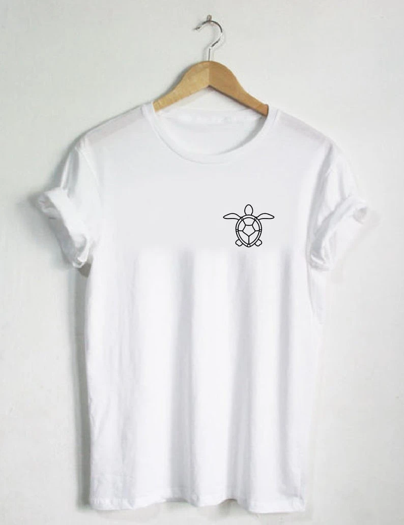 Футболка с черепашками-морями футболка изображением ракушек рептилий гавайский