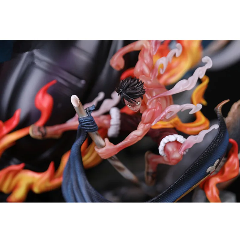 

Anime ONE PIECE Monkey D Luffy Gear 4 The Straw Hat Pirates Boundman GK Statue Portrait Box Action Figure Collect Model Toy O31
