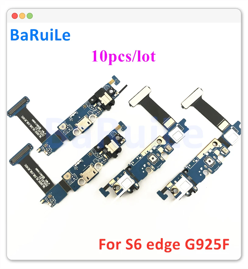 BaRuiLe 10 шт. USB док станция соединитель зарядный порт гибкий кабель для Samsung Galaxy S6 Edge