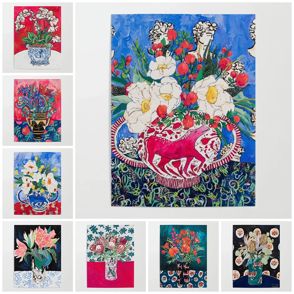 Модульный холст HD Печать картины букет настенные художественные Декор для дома