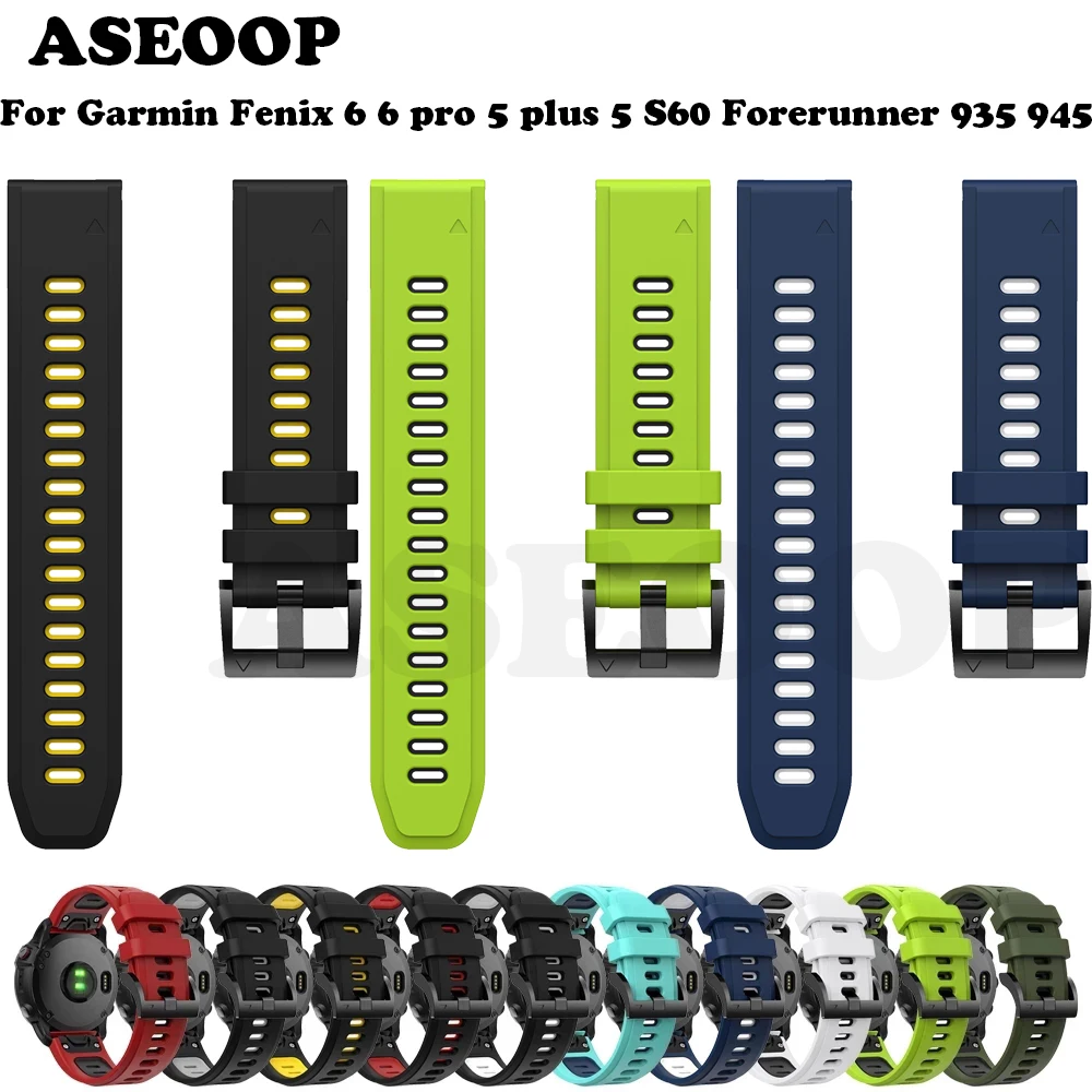 

22mm Quick Fit Watchband For Garmin Fenix Smart strap Silicone Easyfit Wrist Band for Garmin Fenix 6 6 Pro 5 5 Plus Accessories