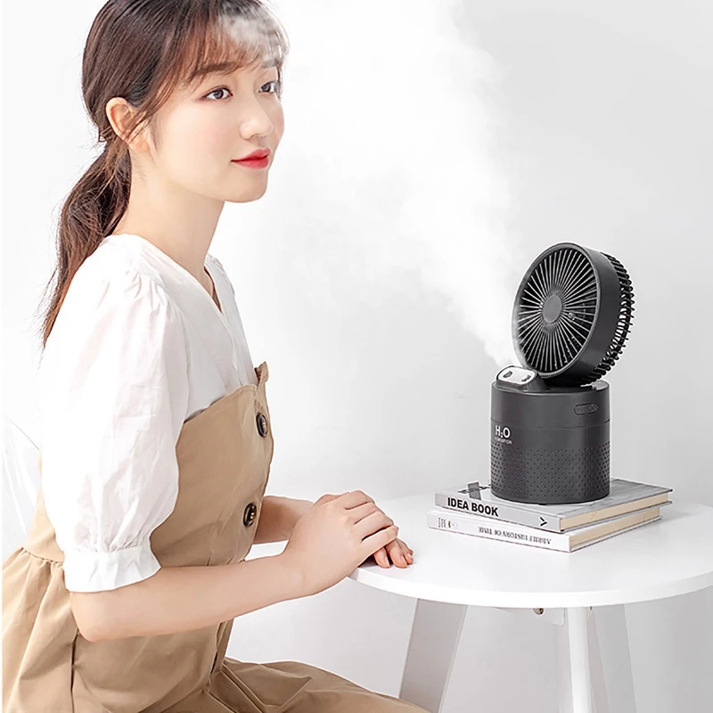 

Portable Water Spray Mist Fan USB Rechargeable Handheld Mini Fan Cooling Air Conditioner Humidifier