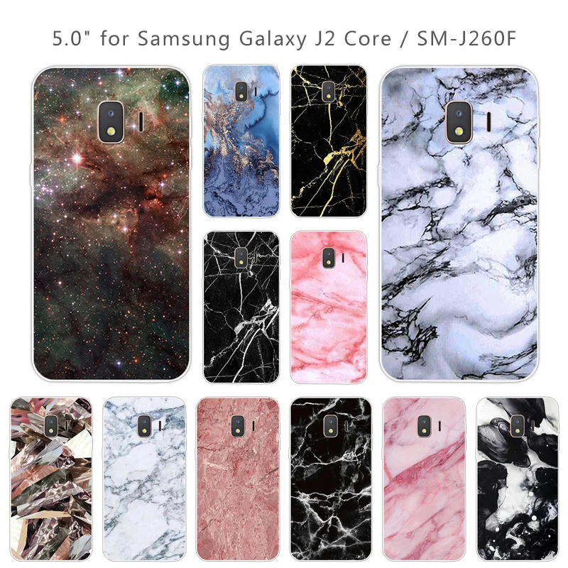 5 дюймов чехол для Samsung J2 Core Прозрачный Тонкий Мягкий ТПУ силиконовый Galaxy SM-J260F