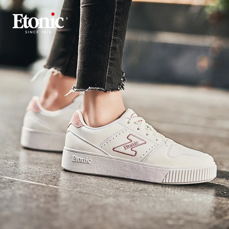 ETONIC/белые кроссовки Женская обувь для бега Оригинальный дышащий светильник