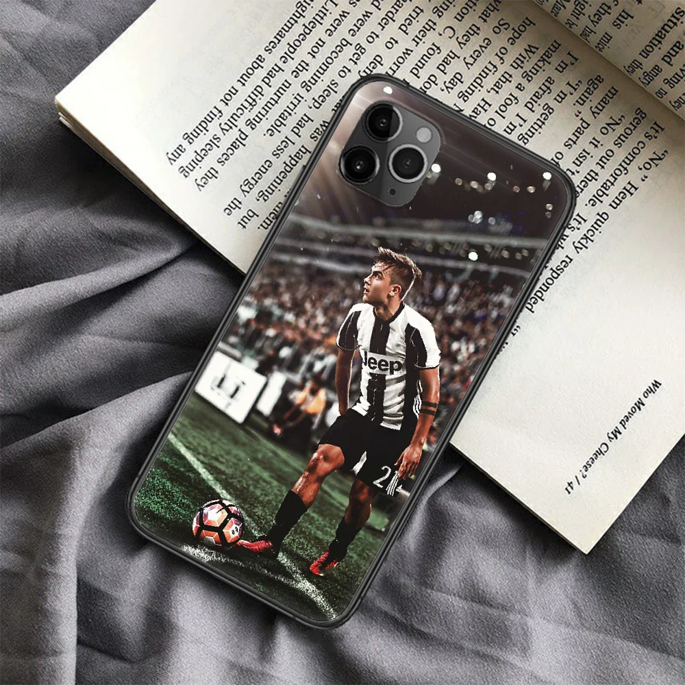 

Paulo Dybala Milan football Phone Case For Iphone 4 4s 5 5S SE 5C 6 6S 7 8 Plus X XS XR 11 12 Mini Pro Max 2020 black Funda Soft