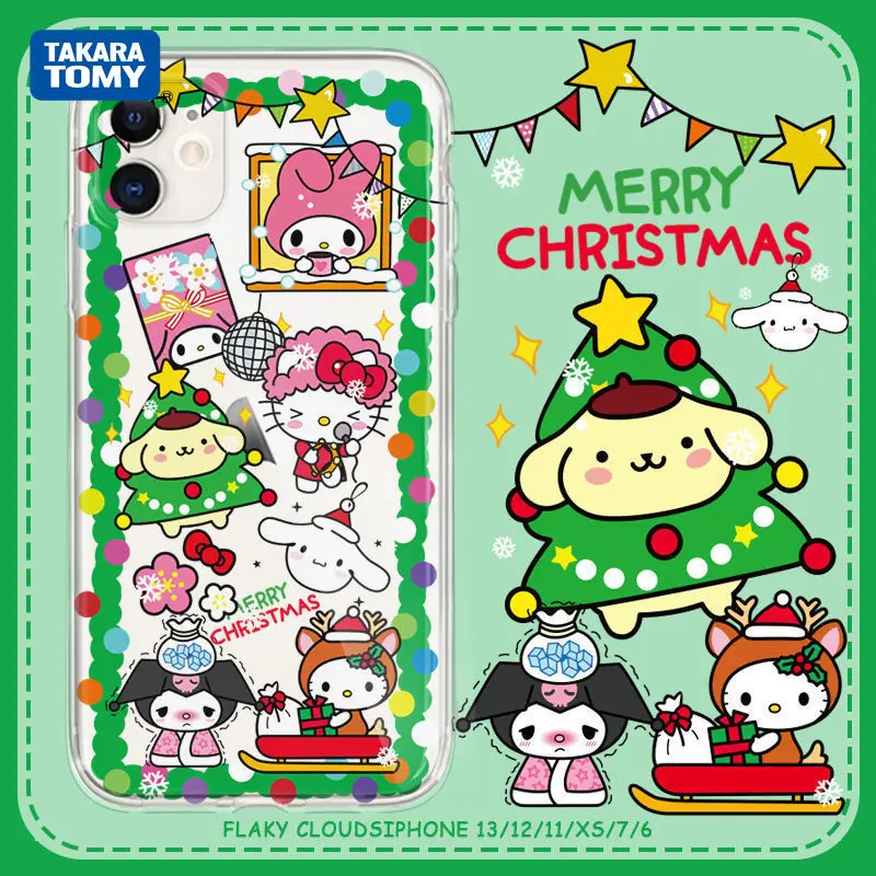 

Takara Tomy Christmas Limited чехол для телефона для IPhone7/8/X/Xr/11/12/13 Kawaii все включено защитный чехол для мобильного телефона