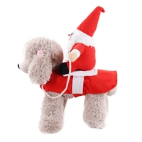 christmas pet vest dog coat xmas party costume cosplay props apparel santa claus clothing for small medium dogs