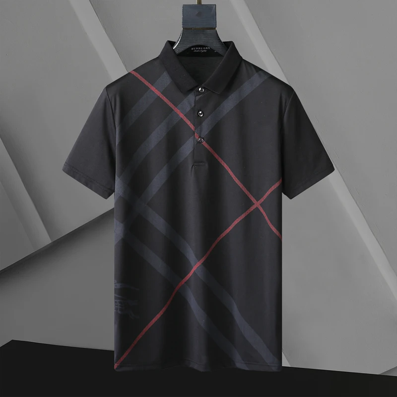 

New Summer Brand Striped Embroidery Mens Designer Polo Shirts With Short Sleeve Casual Tops Fashions Men Clothing