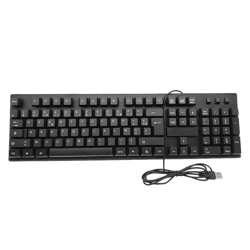 

USB Wired Keyboard French Character Full Size Keyboard Computer Keyboard