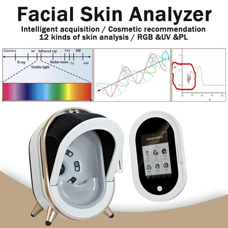 

Fluorescent Bulbs Skin Analyzer Skin Care Analyzer Magnifying Lamp For Skin Diagnosis System Beauty Salon Spa Use