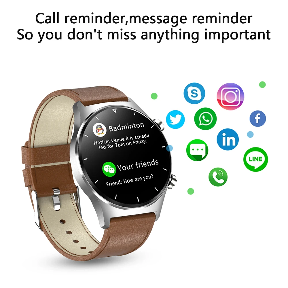 Смарт-часы Xiaomi мужские с сенсорным экраном и Пульсометром | Электроника