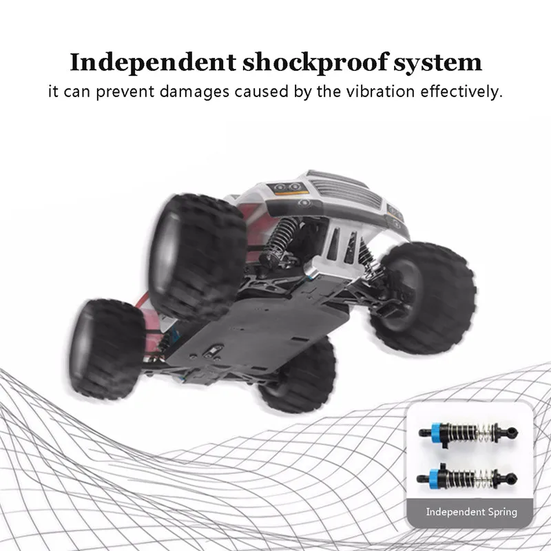 A979-B Радиоуправляемая машина 1/18 RC 2,4G 4WD высокая скорость 70 км/ч пульт дистанционного управления Автомобильная ударопрочная система мощный мотор для травы пустыни