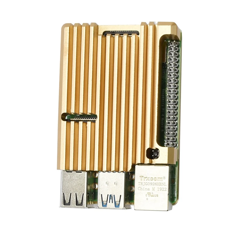 Защитный чехол из алюминиевого сплава для Raspberry Pi 4 Model B Пассивный охлаждающий