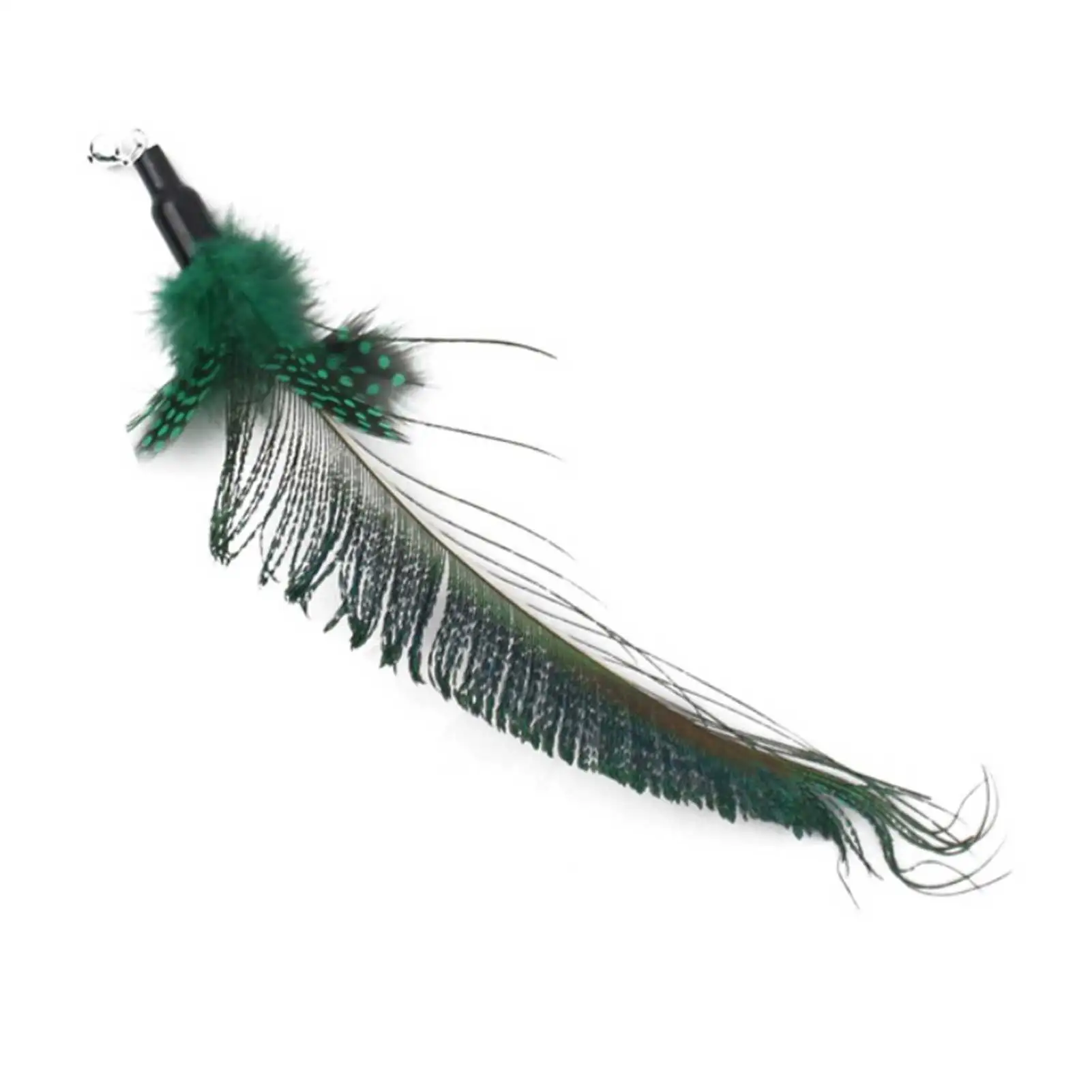 

1PC Teaser Feather Toys Kitten Funny Colorful Rod Cat Wand Toys Plastic Pet Cat Toys Interactive Stick Pet Cat Interactive Toy