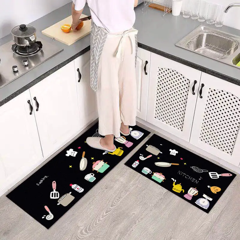 

Kitchen Mat Cheaper Anti-slip Modern Area Rugs Living Room Balcony Bathroom Printed Carpet Doormat Hallway Geometric Bath Mat