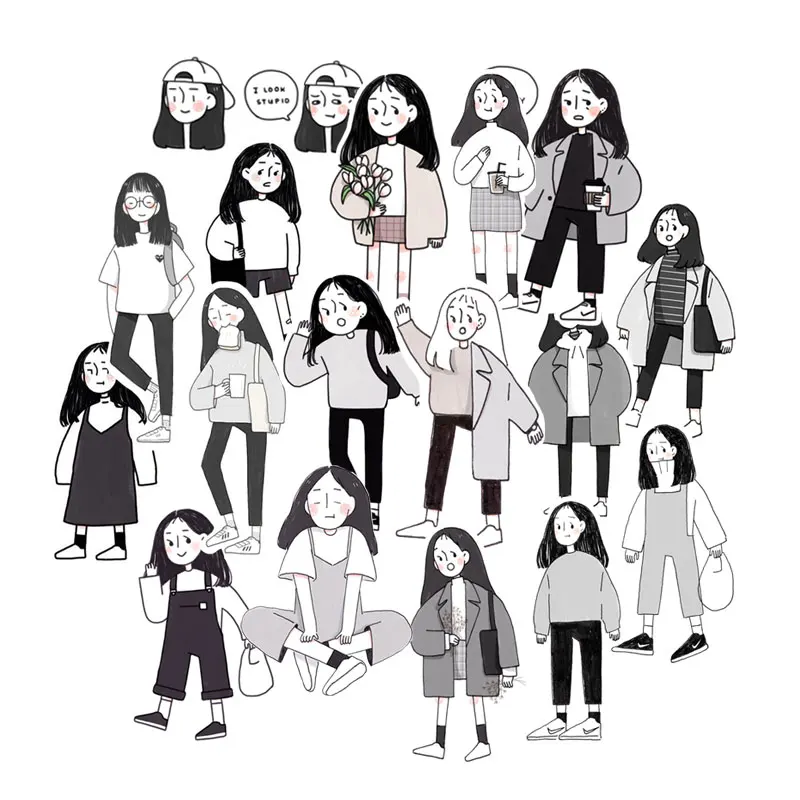 17 шт./компл. Ретро стажер от работы студенческие наклейки с буквами набор для