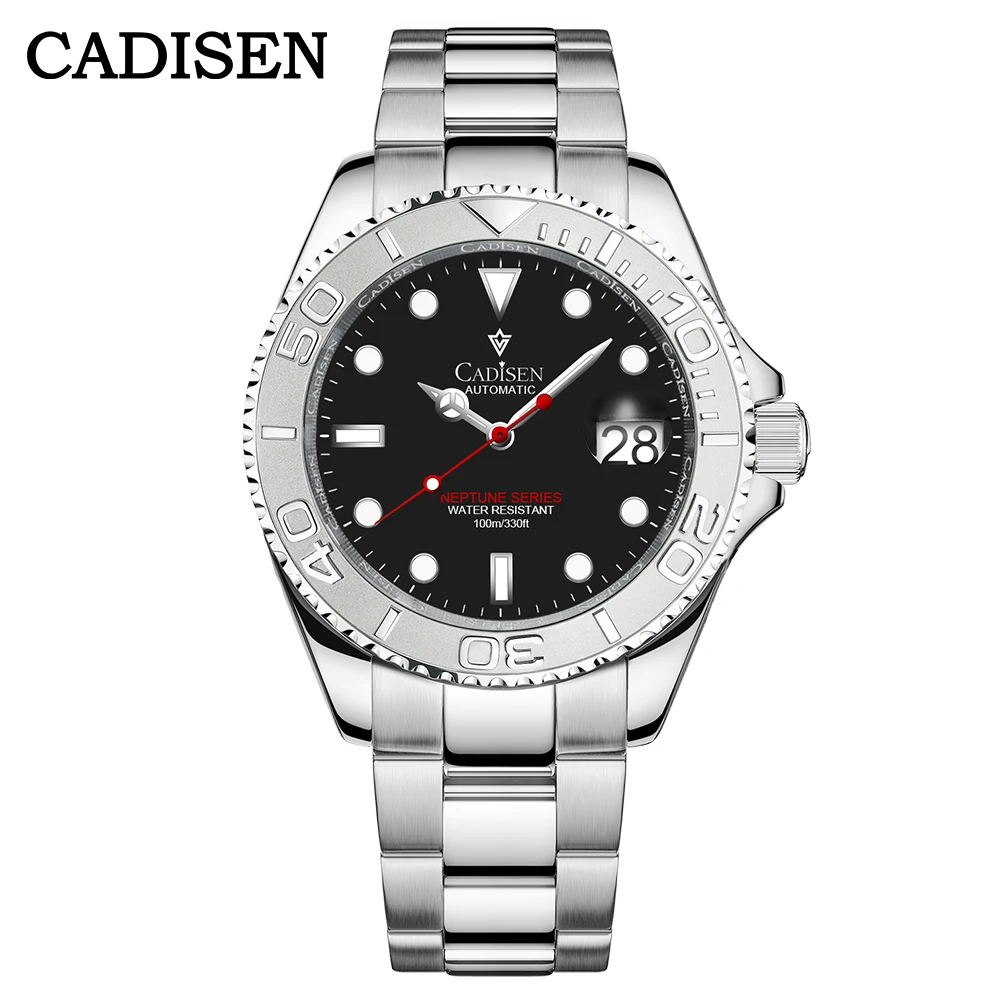 

Мужские водонепроницаемые часы с сапфировым стеклом, нержавеющая сталь