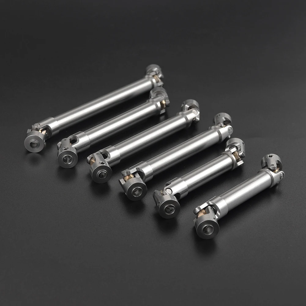 

2Pcs Metal Drive Shaft for 1/10 RC Crawler Traxxas TRX4 TRX6 Axial SCX10 Wraith Capra D90 TF2 Redcat GEN8