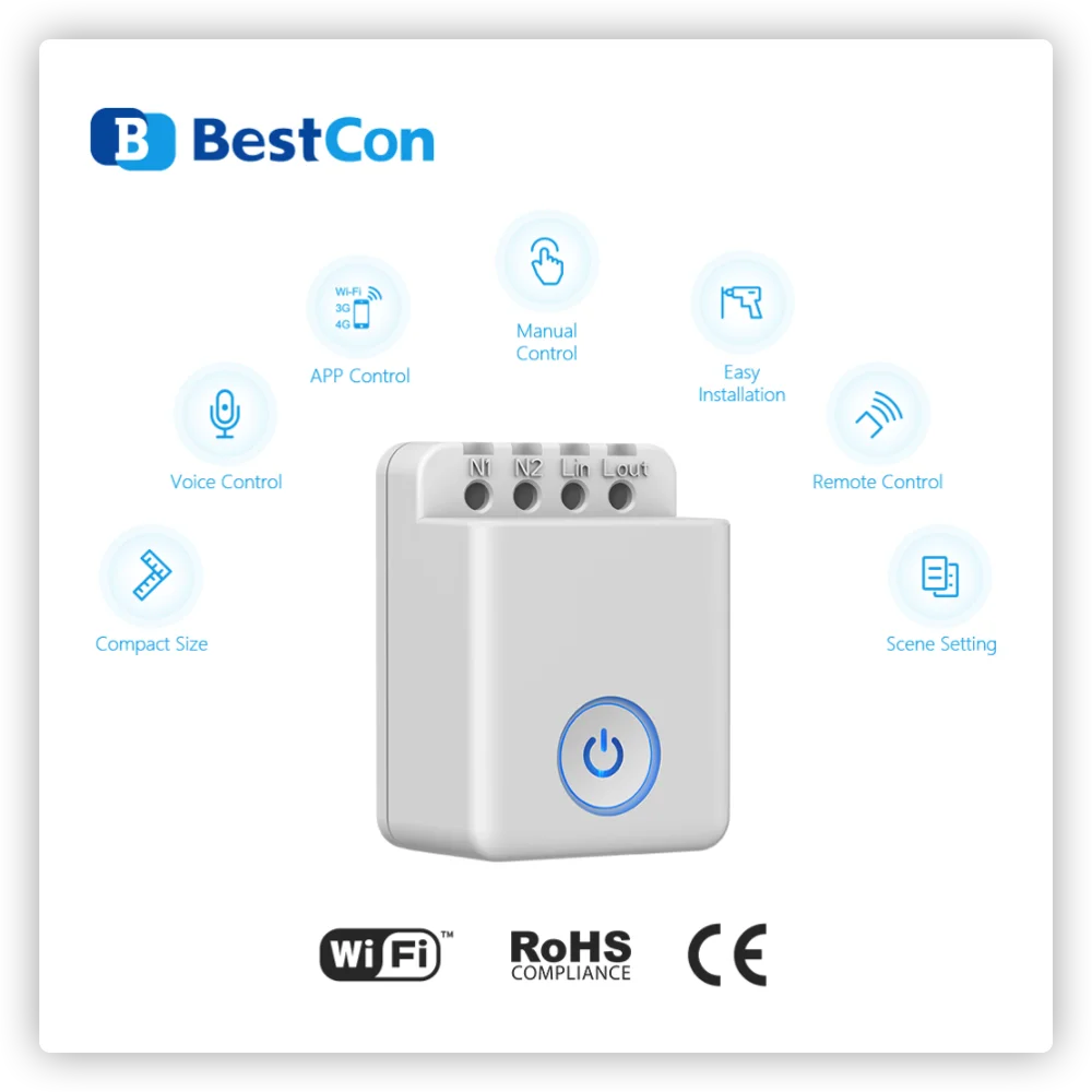Новинка 2020 контроллер Broadlink Bestcon MCB1 с Wi Fi управляемый беспроводной переключатель
