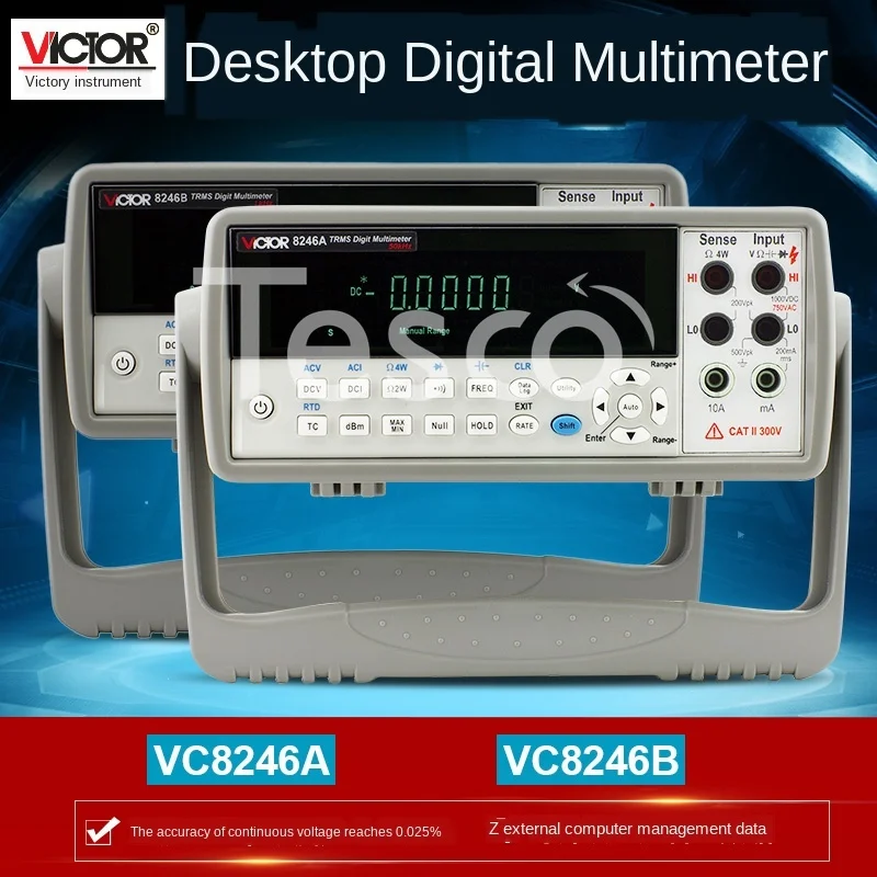 

Victory VC8246A/8246B desktop digital multimeter high precision automatic range multimeter five and a half digits