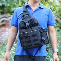 outdoor fishing bags tactical backpack oxford men single shoulder backpack hand chest bag hiking hunting mochila sack xa215g