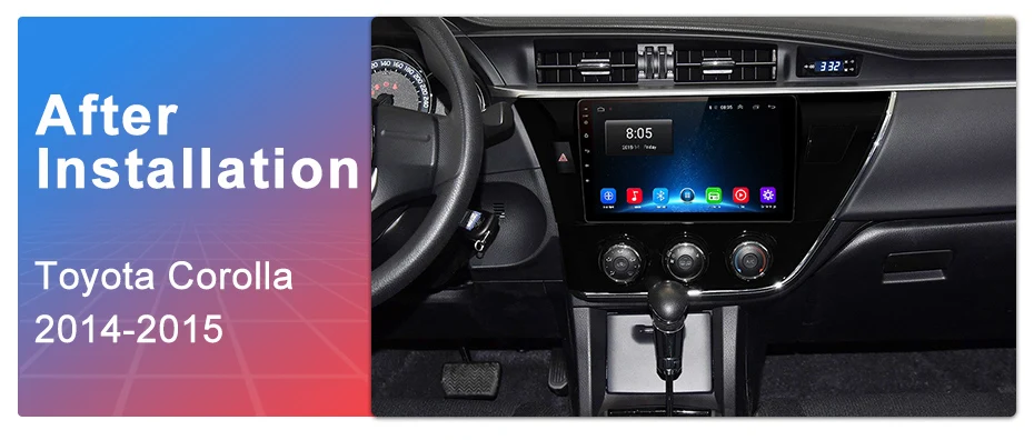 Junsun Штатное Головное устройство для Тойота Королла Corolla GPS навигатор Android 8.1 aвтомагнитола магнитола 2 din автомагнитолы 2DIN Андроид для Toyota Corolla E180 штатная магнитола автомобильная мультимедиа