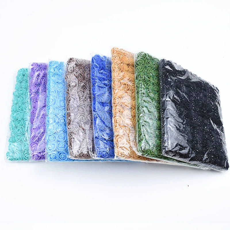 144 шт. 2 см пены мини мишка тедди из роз декоративные настенные наклейки Home Decor