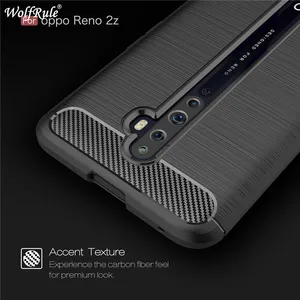 for case oppo reno2 z phone cover shockproof soft tpu brushed back case for oppo reno2 z case shell reno2 z 6 53 free global shipping