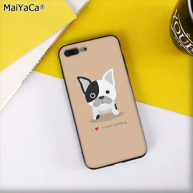 MaiYaCa Frenchies Симпатичный щенок мопс-бульдог Новинка чехол для телефона Fundas чехол для iPhone 11 pro XS MAX 8 7 6 6S Plus X 5 5S SE XR