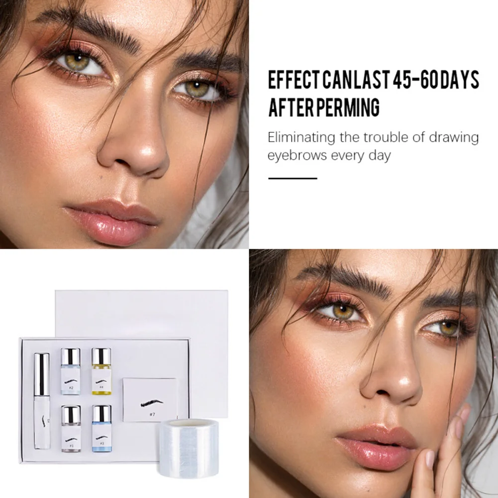 

Women Brow Lamination Kit Professional Eyebrow Lift Kit Eyebrow Pomade Easy to Use Long Lasting for Eyebrow Salon at Home SK88