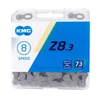 Цепь велосипедная KMC Z8.3 X8 для горного велосипеда, 8 скоростей, Z X Bridge 8 S