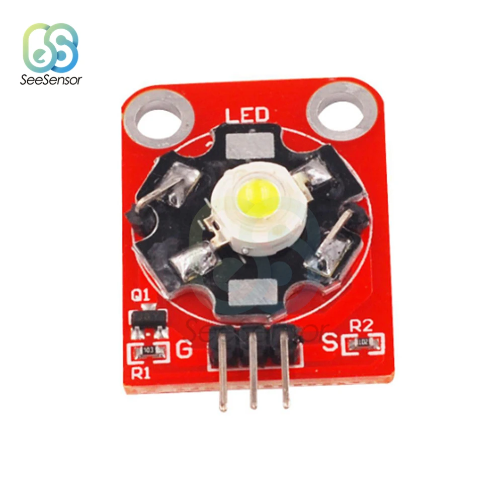 Светодиодный модуль KEYES высокой мощности 3 Вт с шасси печатной платы для Arduino STM32 AVR