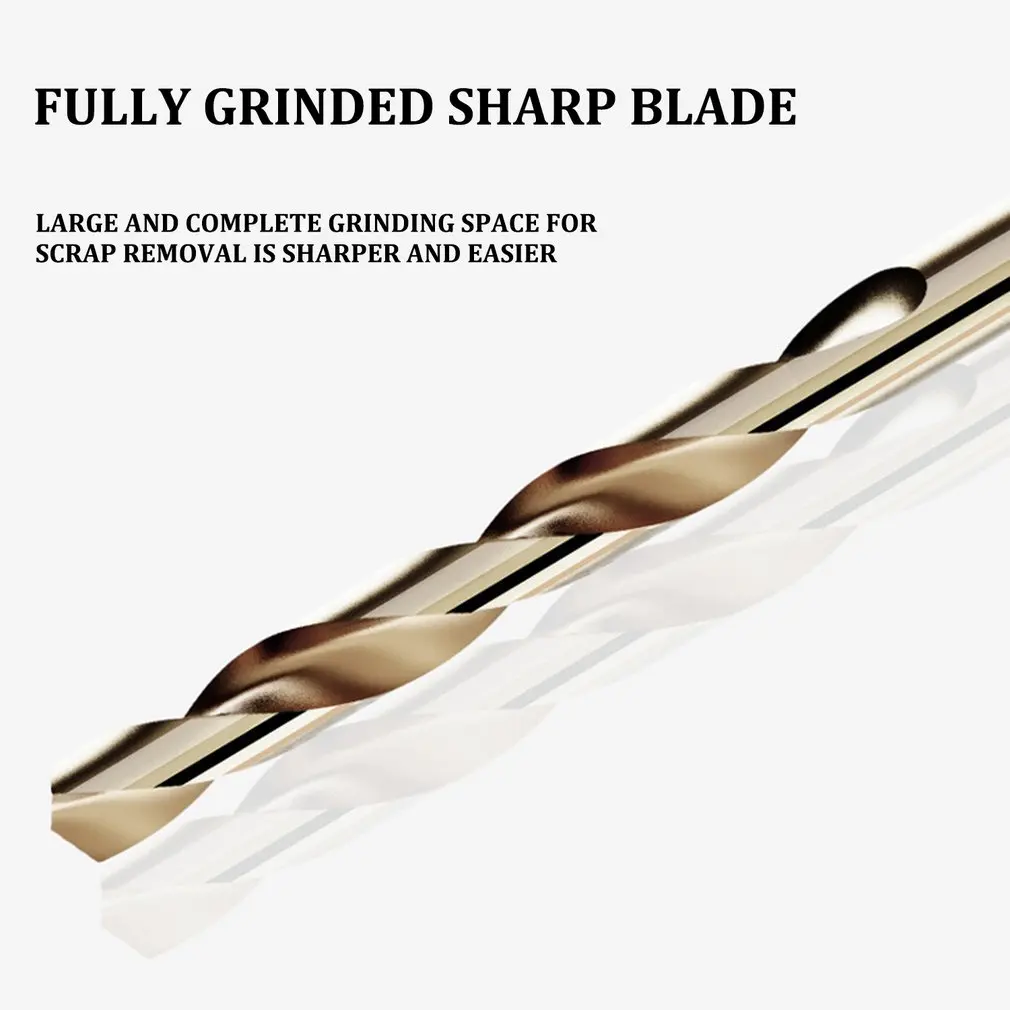 Сверло из нержавеющей стали с железосодержащим металлом полностью шлифованное