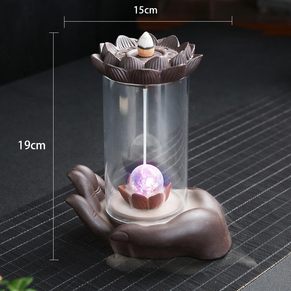 Ветрозащитная ароматическая горелка в виде черепа с водопадом украшение для