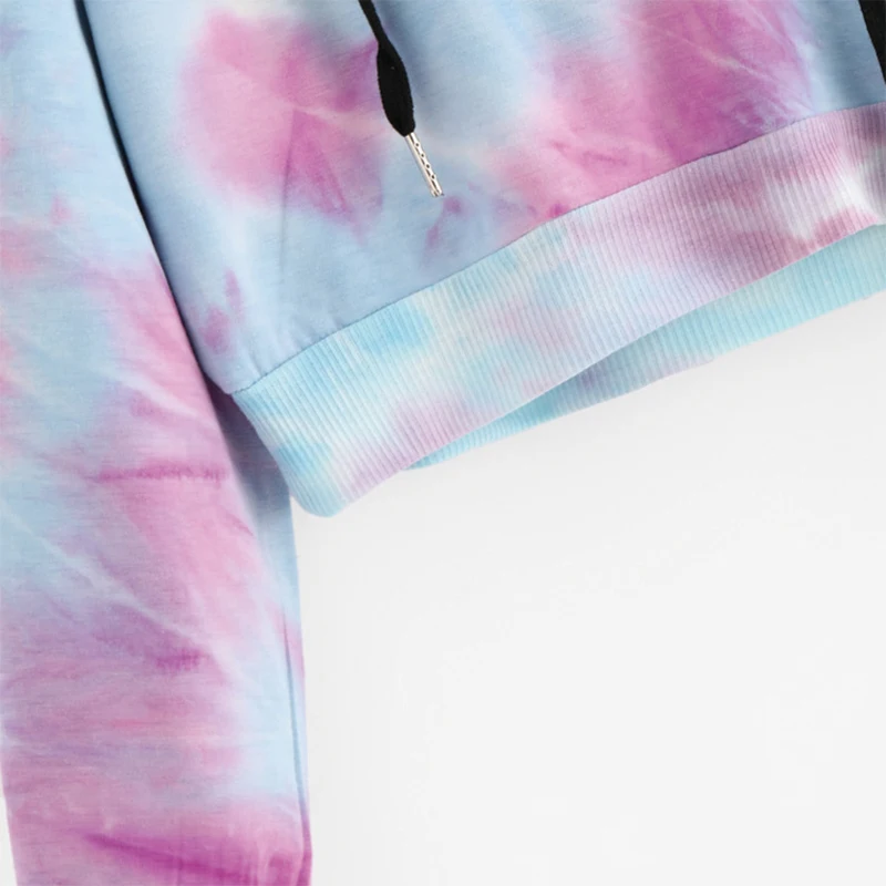 

CN Autumn New Sweatshirt Women O Neck Fashion printing Hoodies Casual Short Hooded Women Sweatshirt