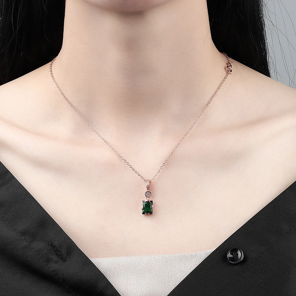 Женское прямоугольное бриллиантовое ожерелье Ожерелье для влюбленных ювелирные